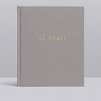 Write To Me - 21 Years of You Journal - Light Grey