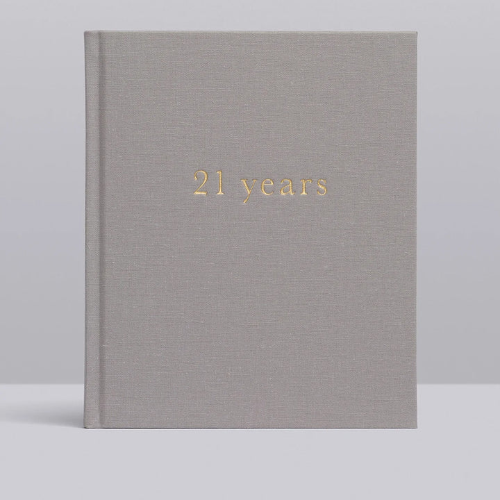 Write To Me - 21 Years of You Journal - Light Grey