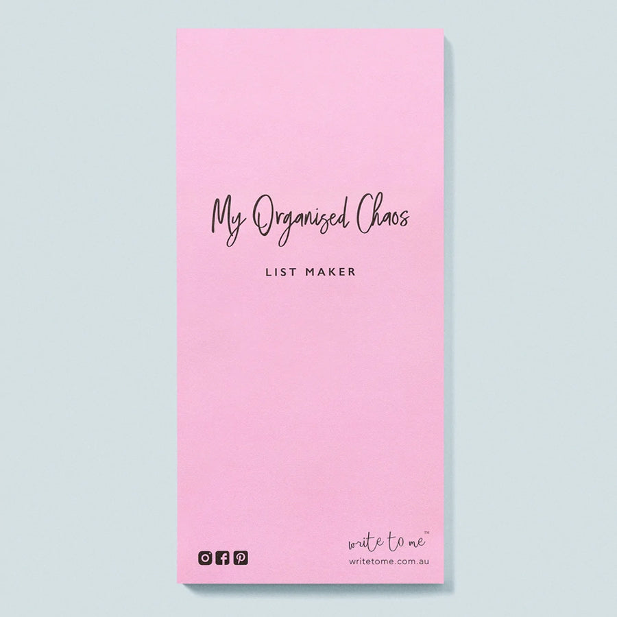 Write To Me - List Maker. My Organised Chaos