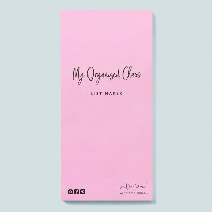 Write To Me - List Maker. My Organised Chaos