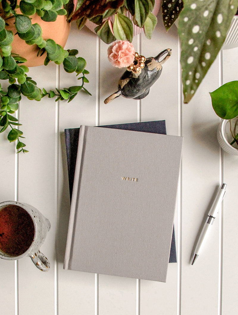 Write To Me - Lined Journal - Grey