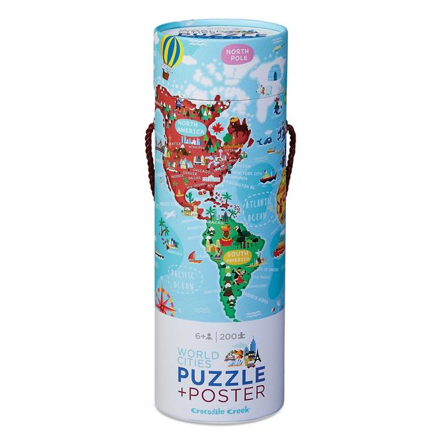 Puzzle and Poster 200 Piece - World Cities