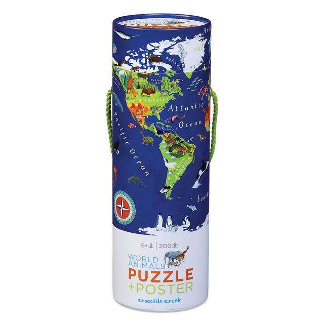 Puzzle and Poster 200 Piece - World Animal