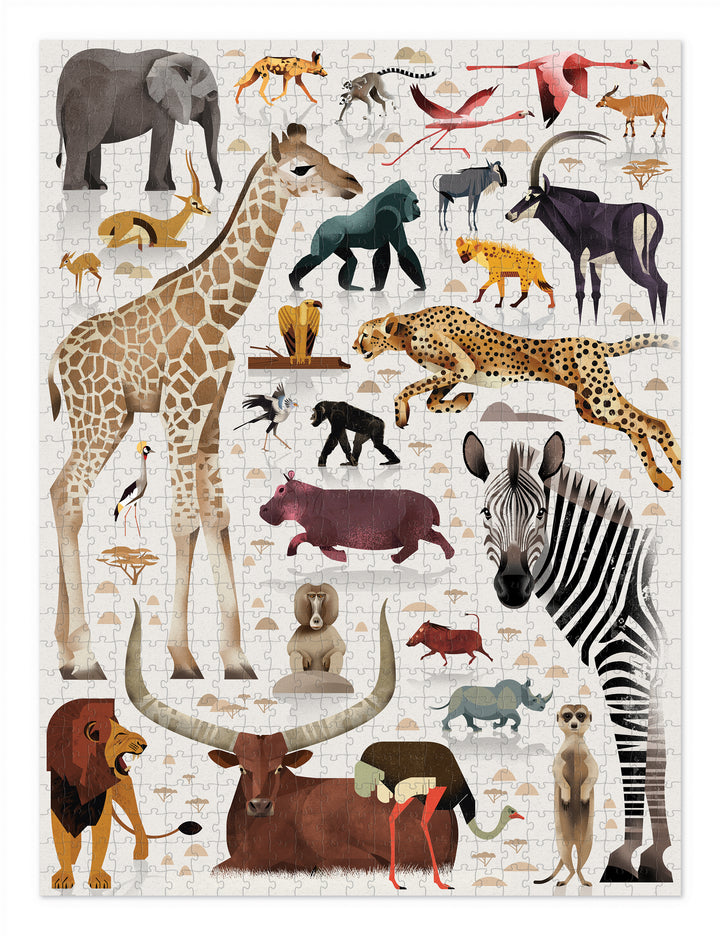 World of Puzzle 750 Piece - African Animals