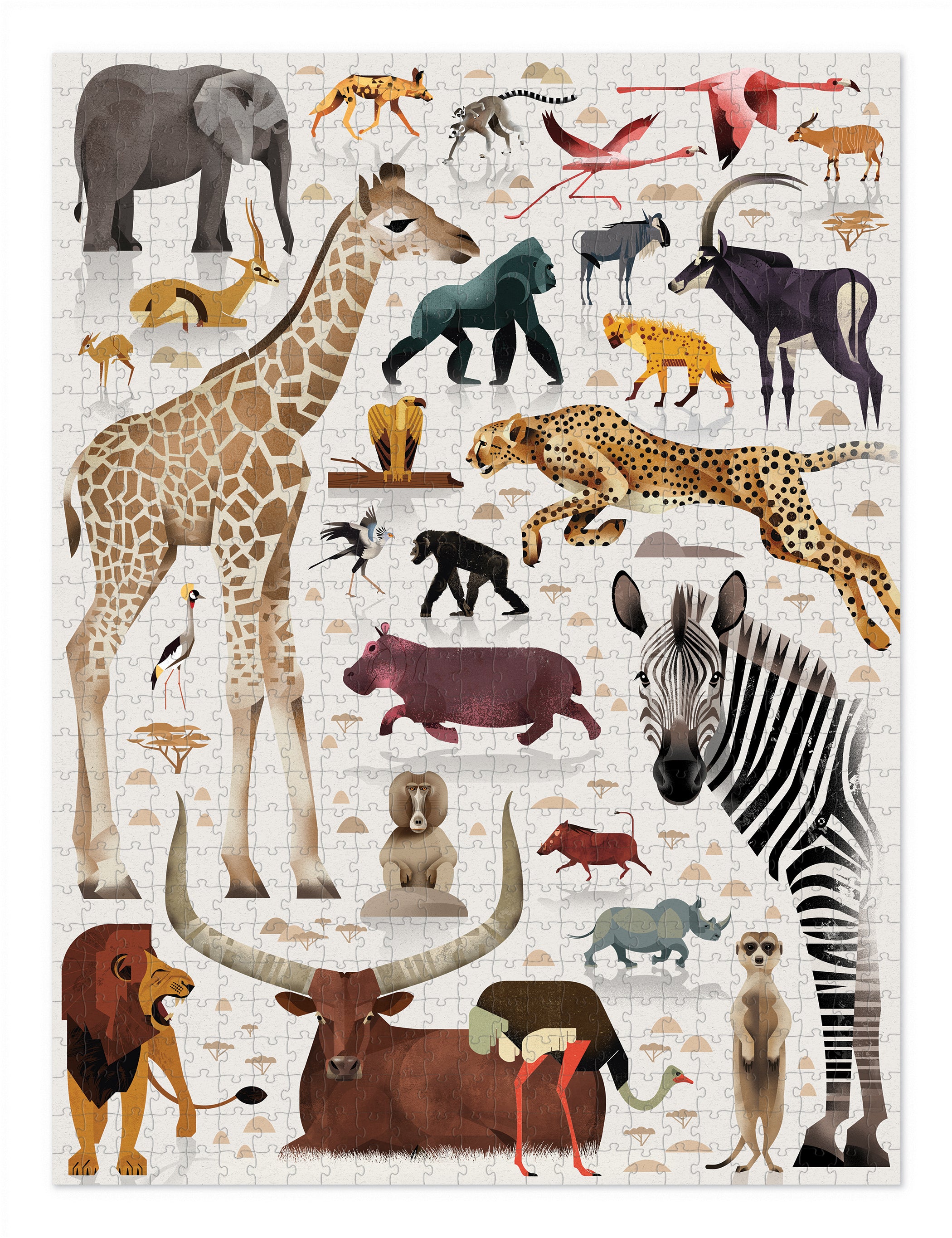 World of Puzzle 750 Piece - African Animals