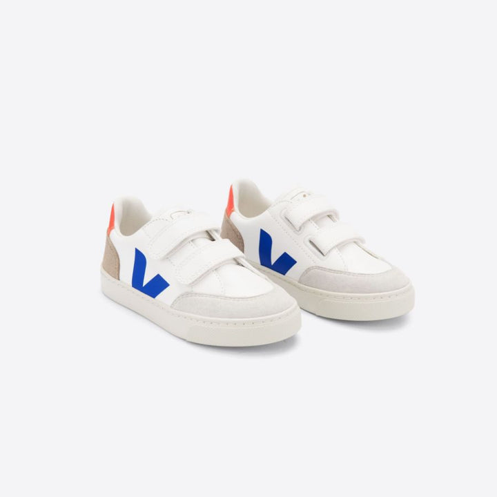 Veja V-12 Velcro Leather - Extra White/Multico/Miel