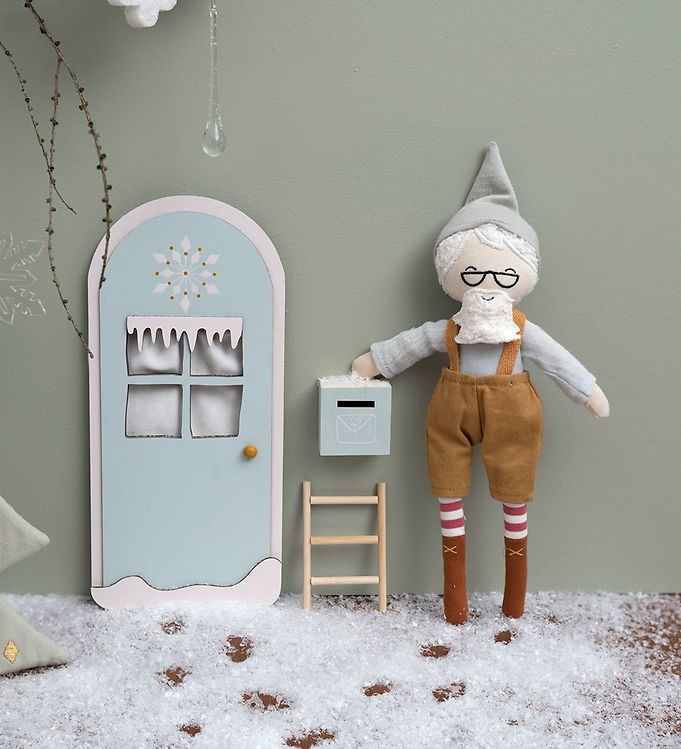 Christmas Elf Door - Winter Wonderland - Foggy Blue