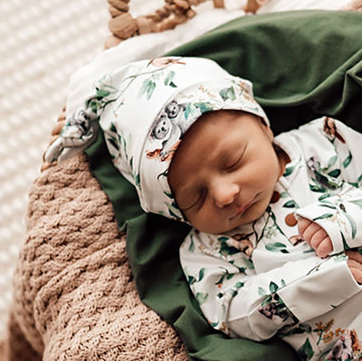 Snuggle Hunny Kids Knotted Beanie - Eucalypt