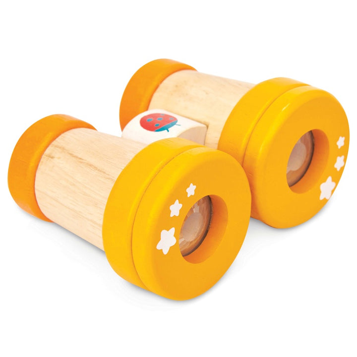 Lady Bird Wooden Binoculars - Yellow