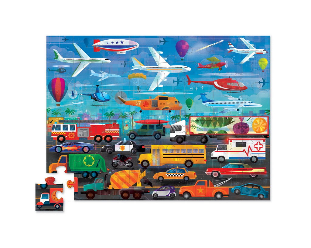 Above and Below Puzzle 48 Piece - Things that Go