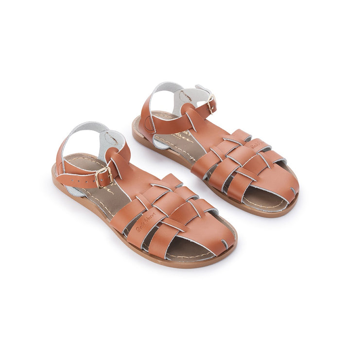 Saltwater Sandals Adults Shark - Tan