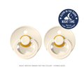 Colour GLOW Pacifier 2 Pack - Ivory