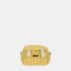 Mini Chari Rattan Bag - Lemon