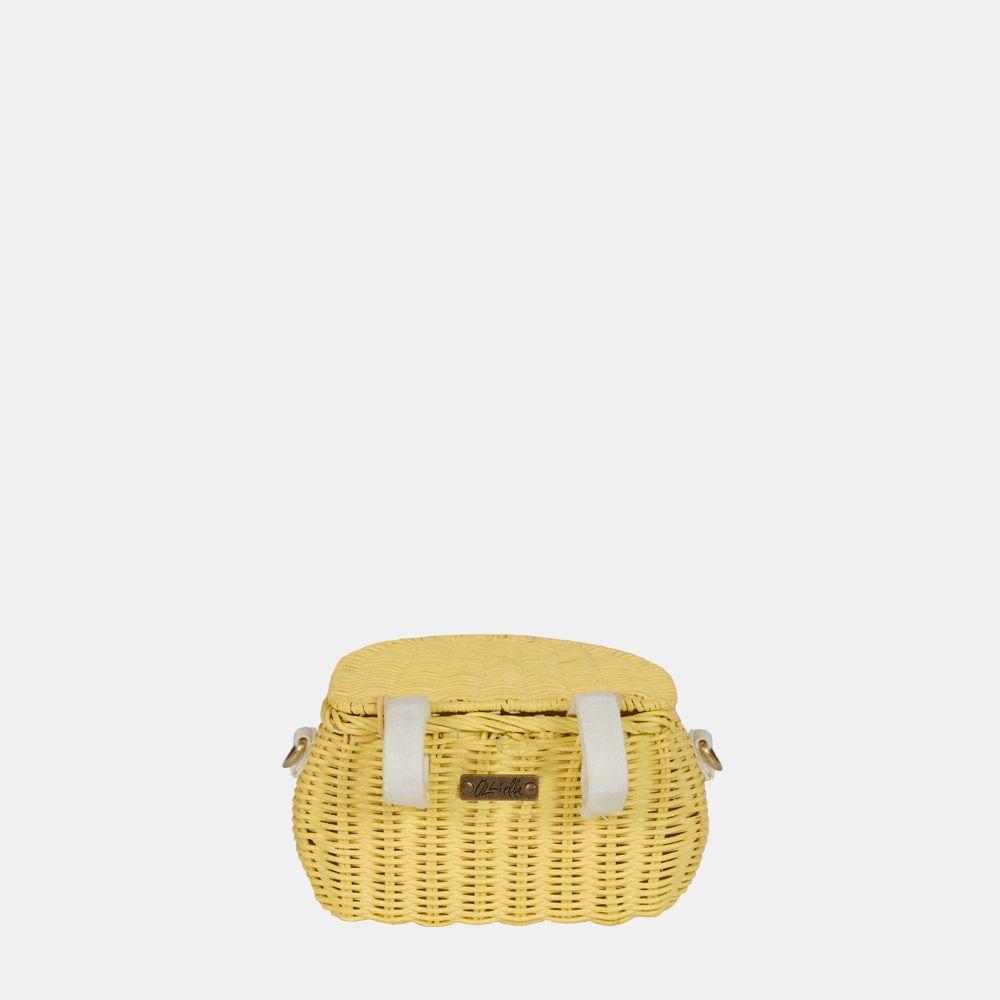 Mini Chari Rattan Bag - Lemon
