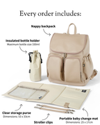 Nappy Backpack - Oat Dimple