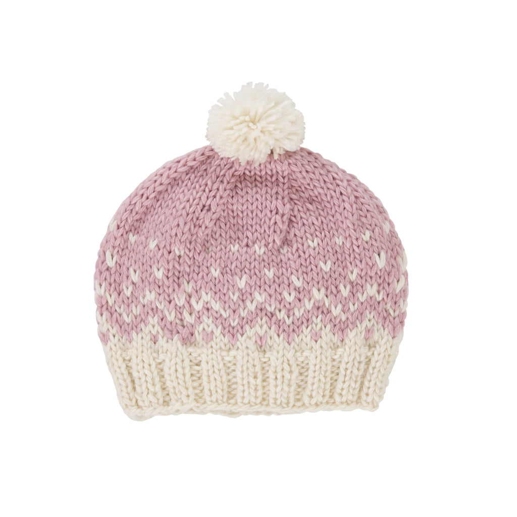 Snowflake Beanie - Pink