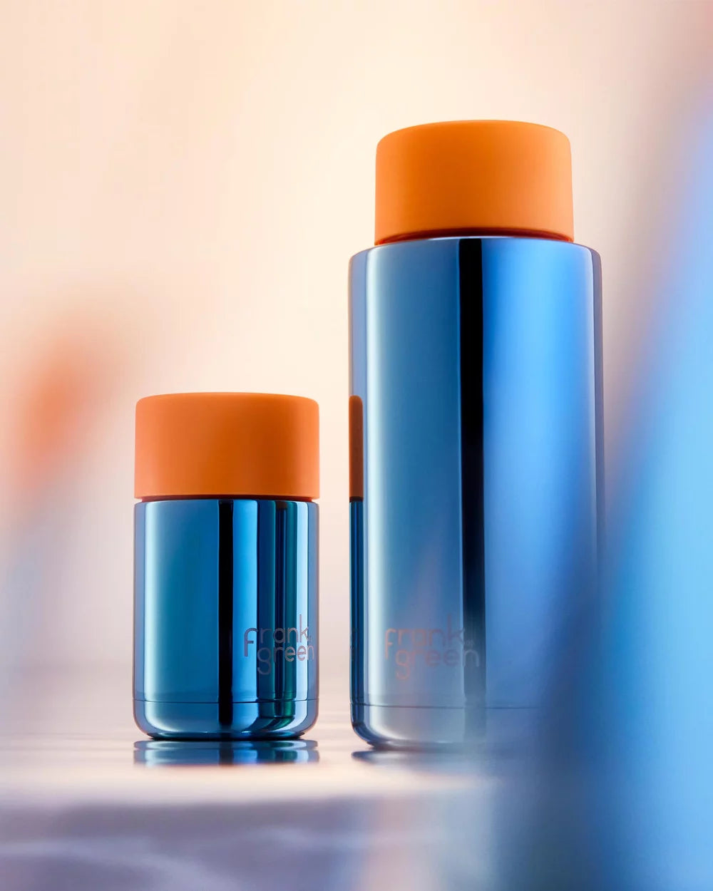 Reusable Cup 295ml - Blue/Neon Orange