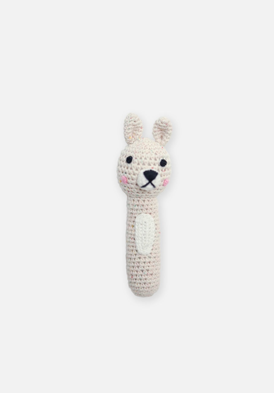Miann & Co Hand Rattle - Biscotti Speckle Bunny