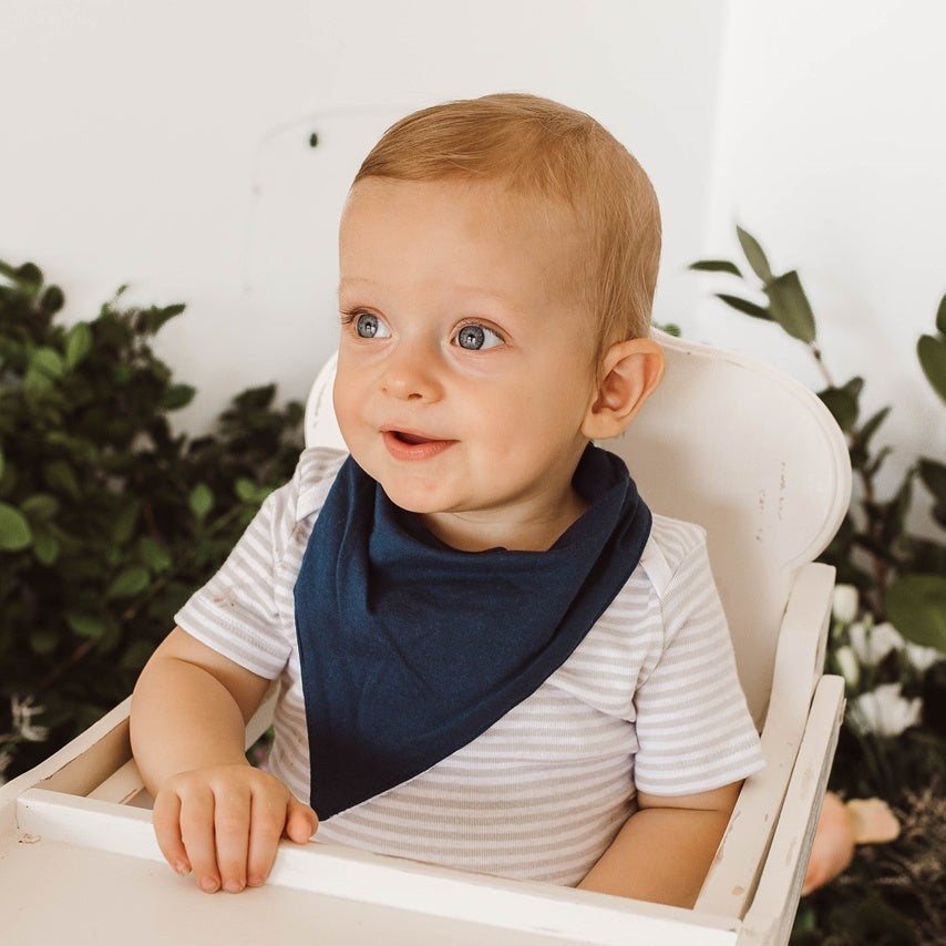 Snuggle Hunny Dribble Bib - Navy