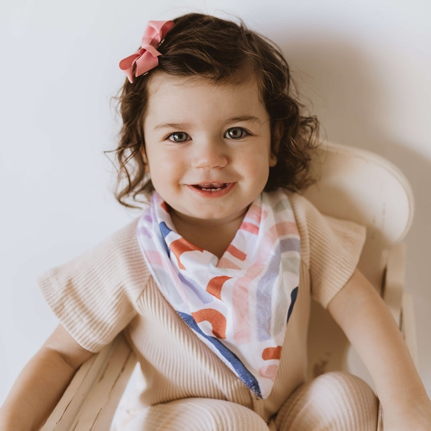 Snuggle Hunny Dribble Bib - Rainbow Baby