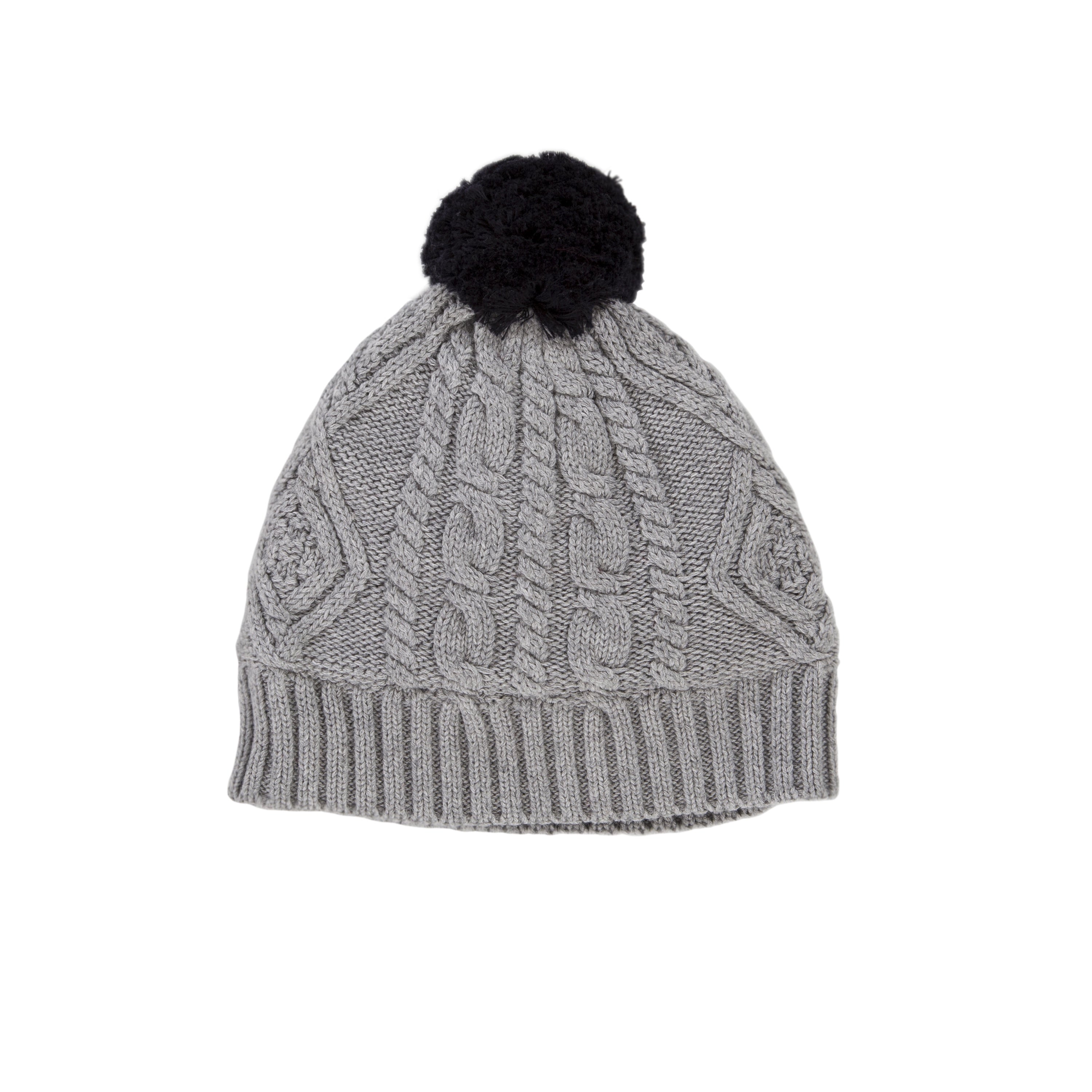 Cable Knit Beanie - Grey