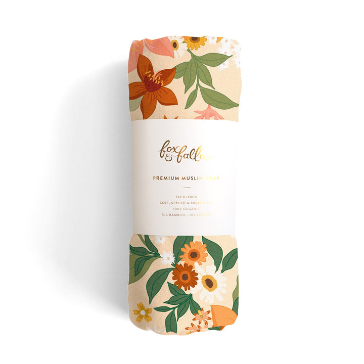 Fox & Fallow Organic Muslin Wrap - Bohemia Cream