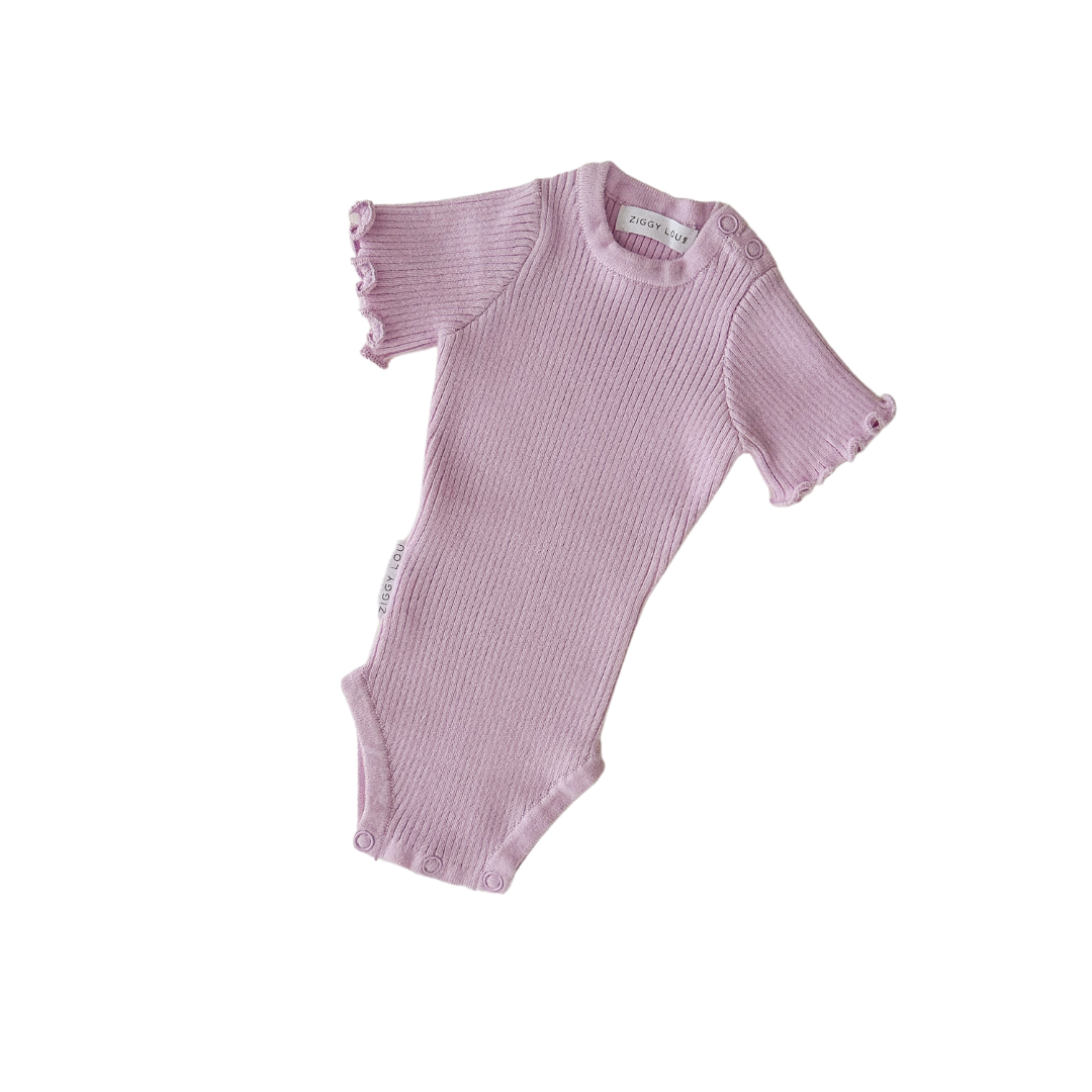 Ziggy Lou - Summer Ribbed Bodysuit | Lilac