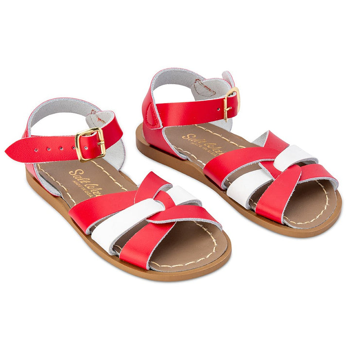 Saltwater Sandals Original Mash-Up - Red/White