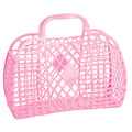 Sun Jellies Retro Basket Large - Bubblegum Pink