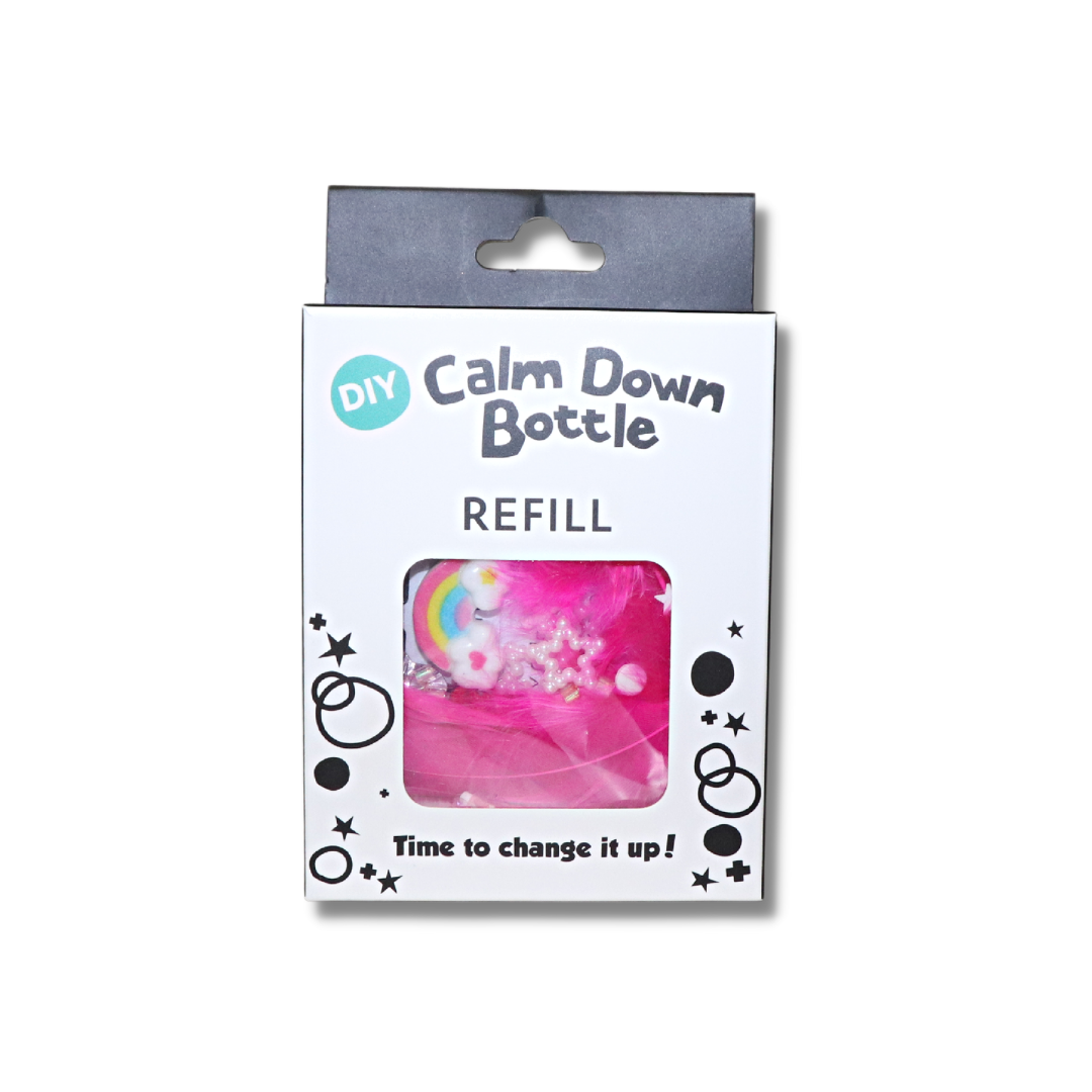 DIY Calm Down Bottle Refills - Rainbow
