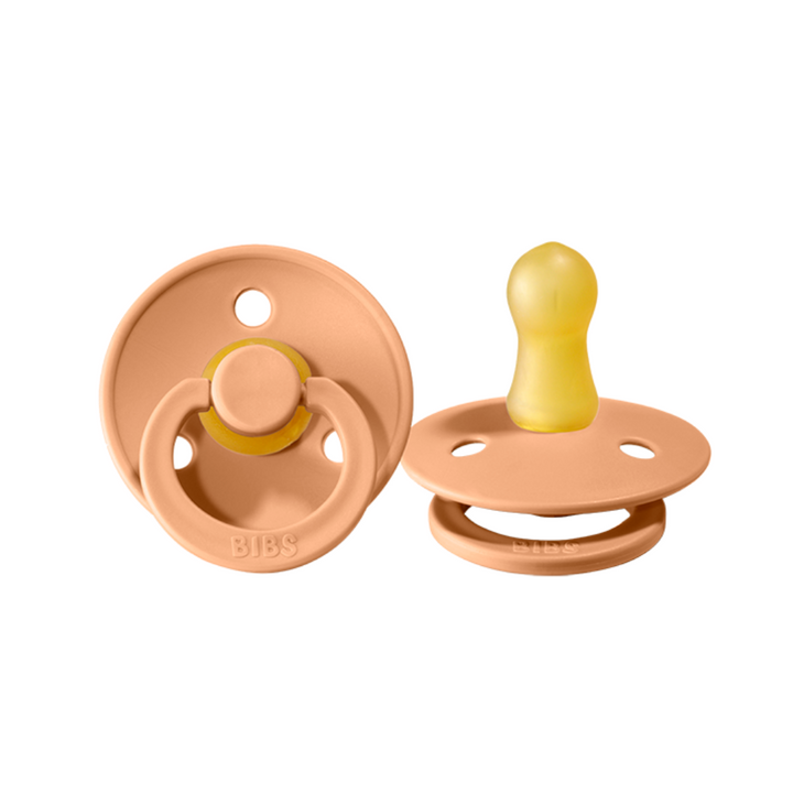 BIBS Colour Pacifier 2 Pack - Peach