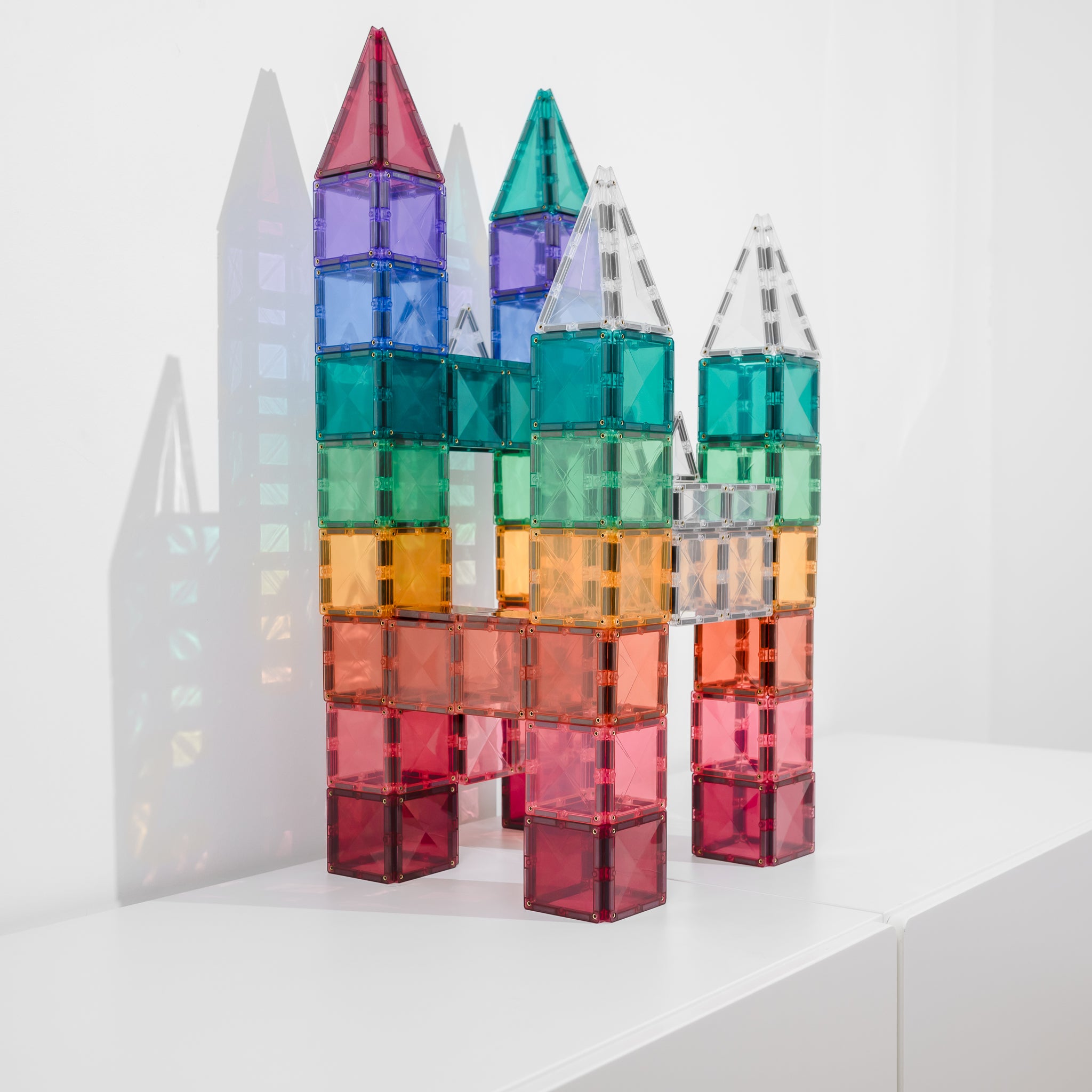 Connetix Tilesマグネットタイルクリアタイル34ピース CONNETIX