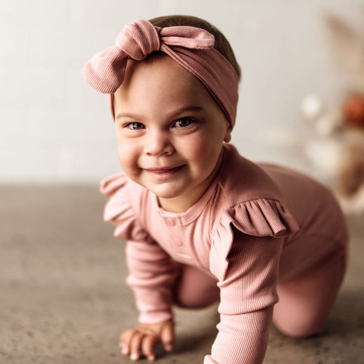 Snuggle Hunny Kids Top Knot - Rose