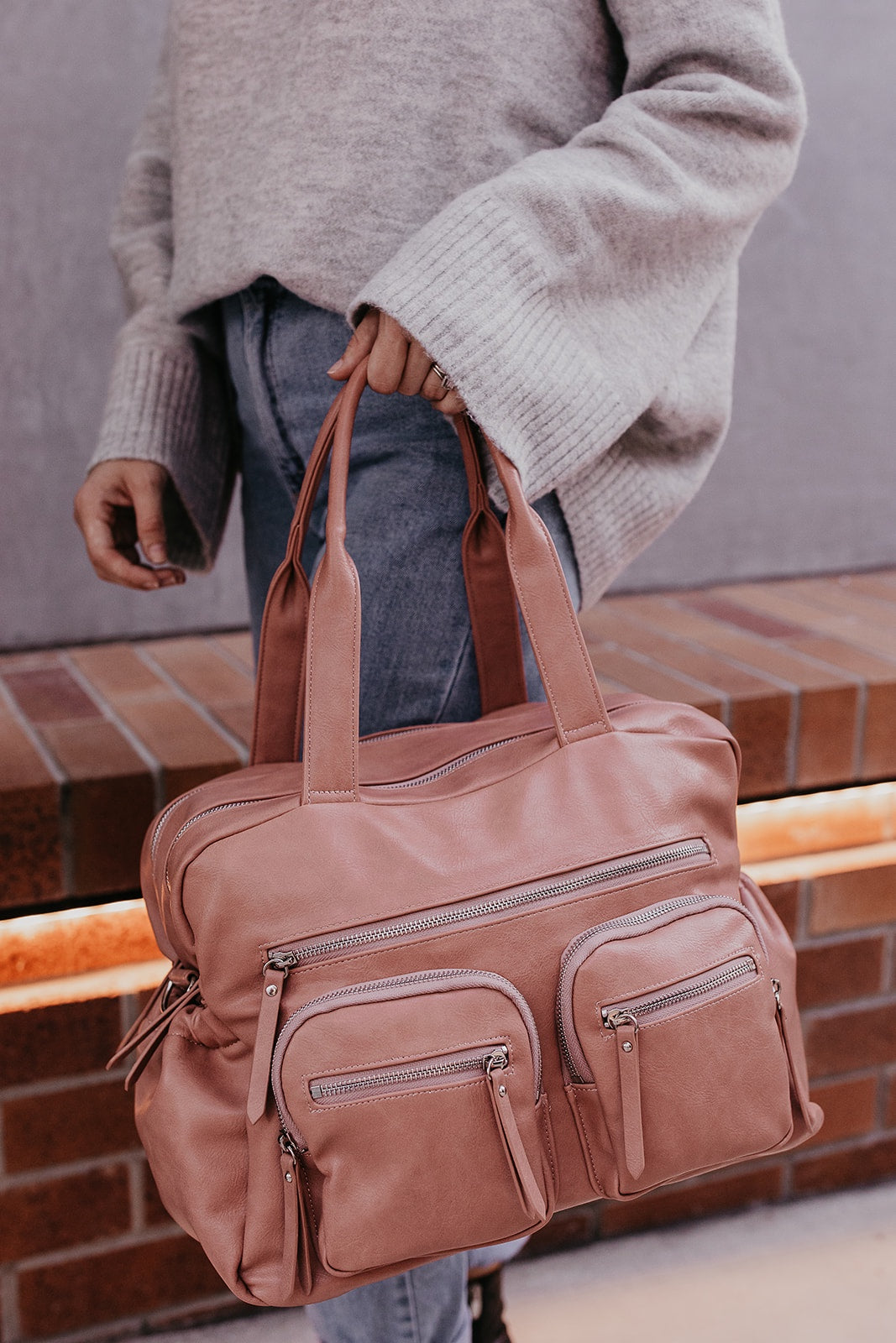 Carry All Nappy Bag - Dusty Rose