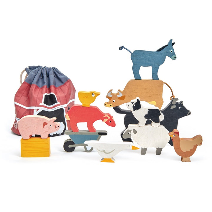 Tenderleaf - Farmyard Animal Stacking Set