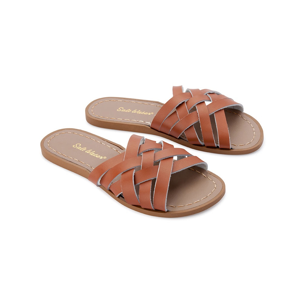 Saltwater Sandals Adults Retro Slides - Tan
