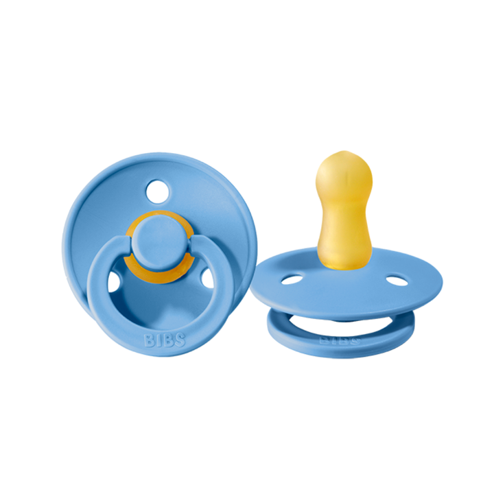 BIBS Colour Pacifier 2 Pack - Sky Blue