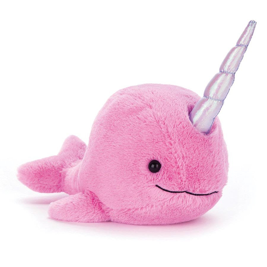 Jellycat Ocean Pals Sorbet Narwhal - Fuchsia