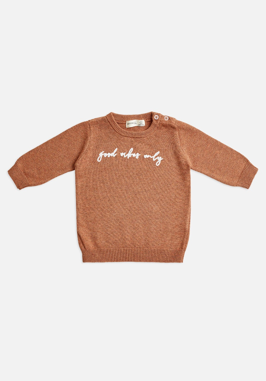 Miann & Co Knitted Jumper - Good Vibes Only