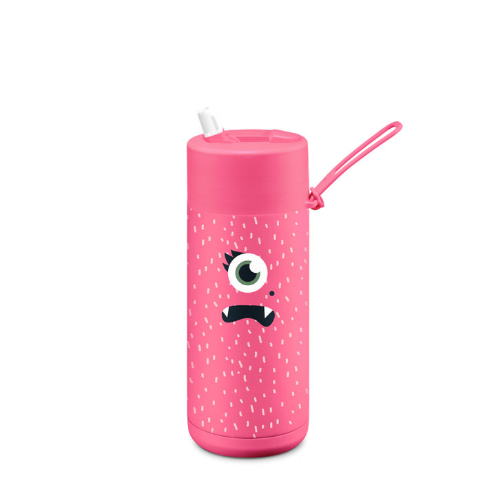 Frank Green Frankster Drink Bottle 475ml - Neon Pink/Piper