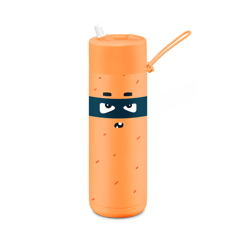 Frankster Drink Bottle 595ml - Neon Orange/Robin