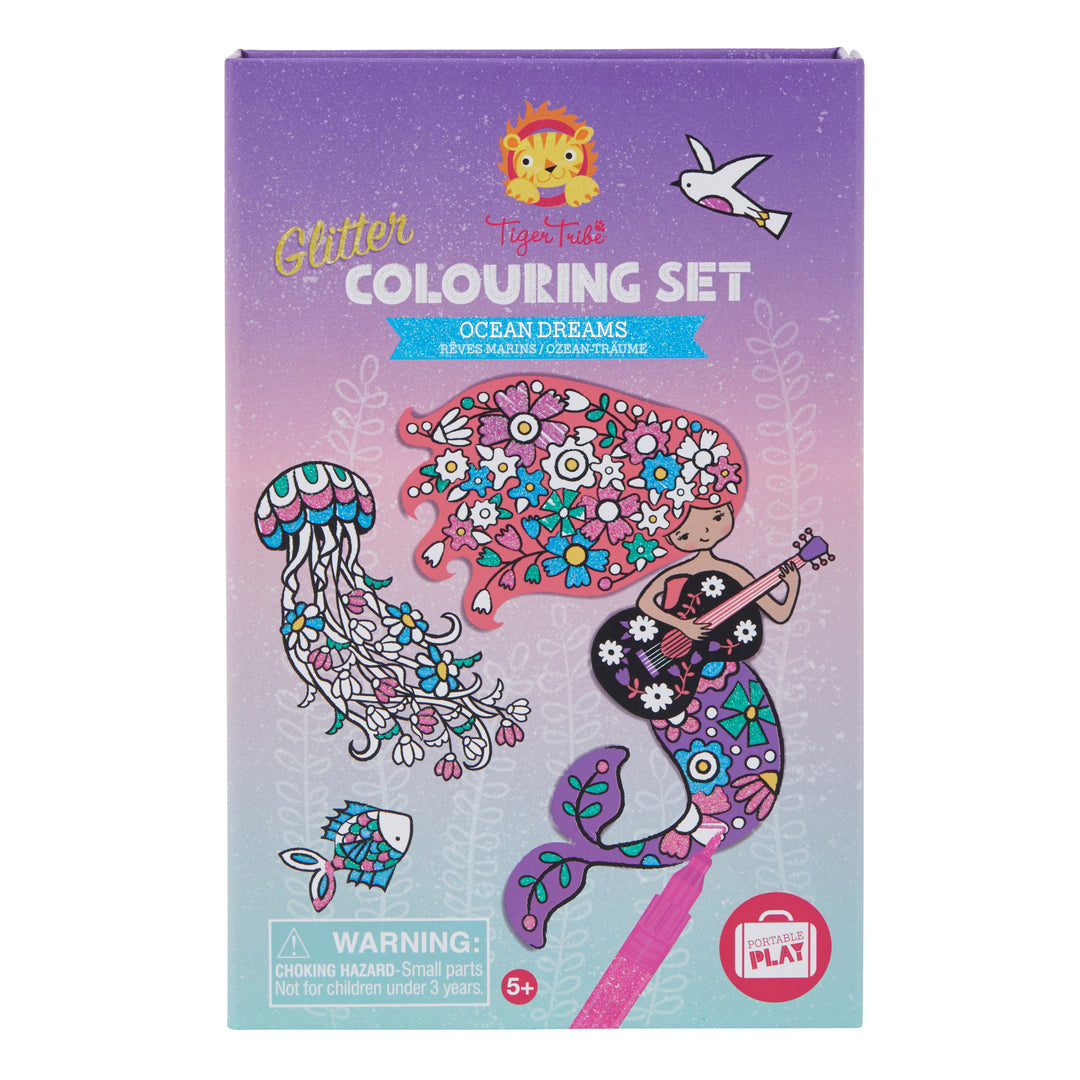 Glitter Colouring Set - Ocean Dreams