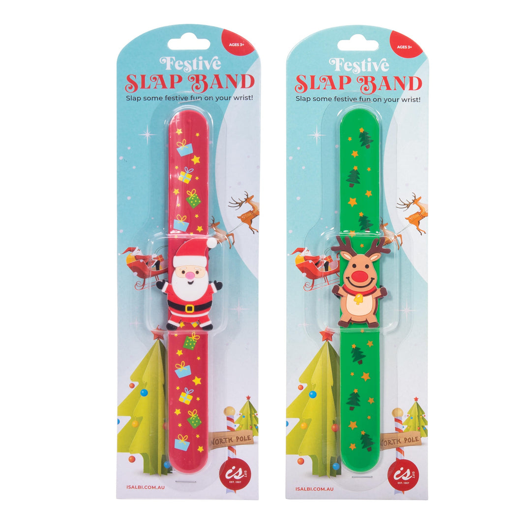 Festive Slap Bands - Assorted