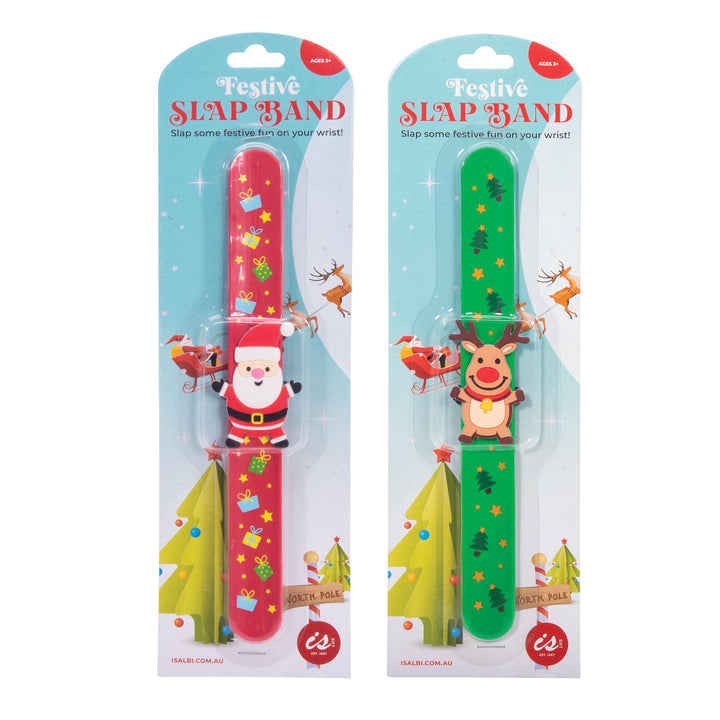 Festive Slap Bands - Assorted