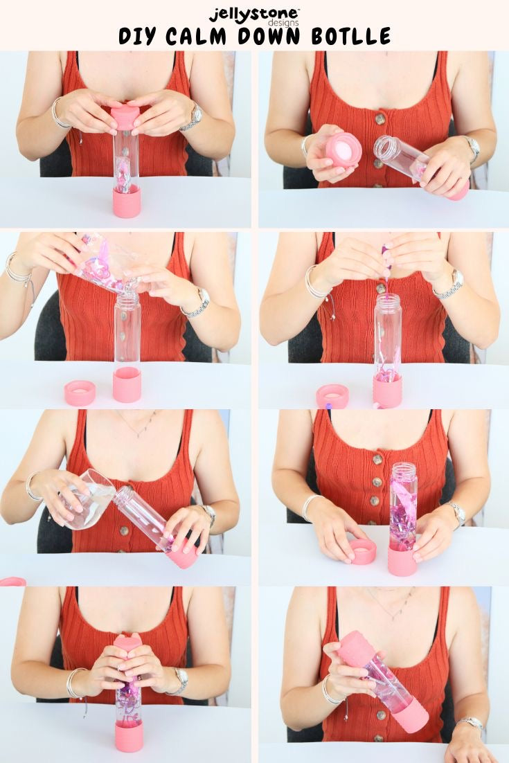 DIY Calm Down Bottle - Pink