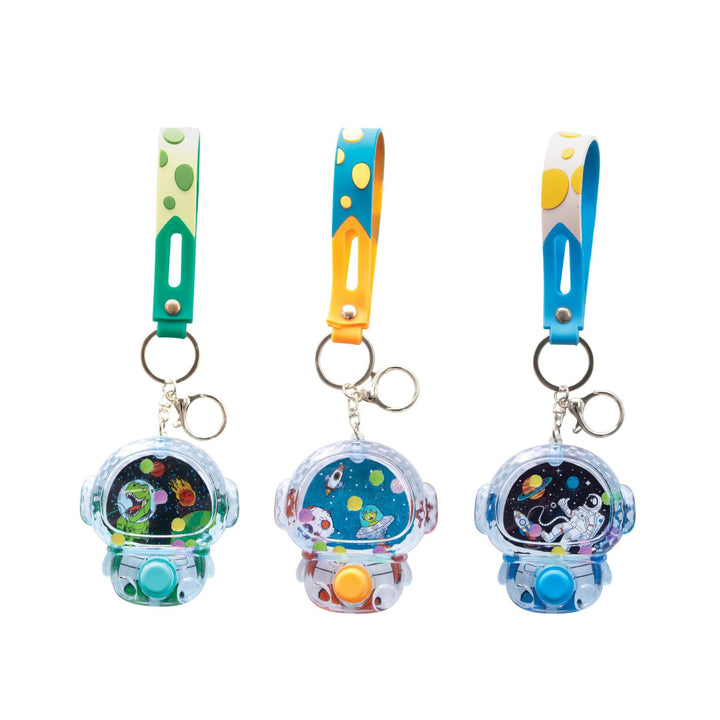 Water Filled Games Keychain - Spaceman (Assorted)