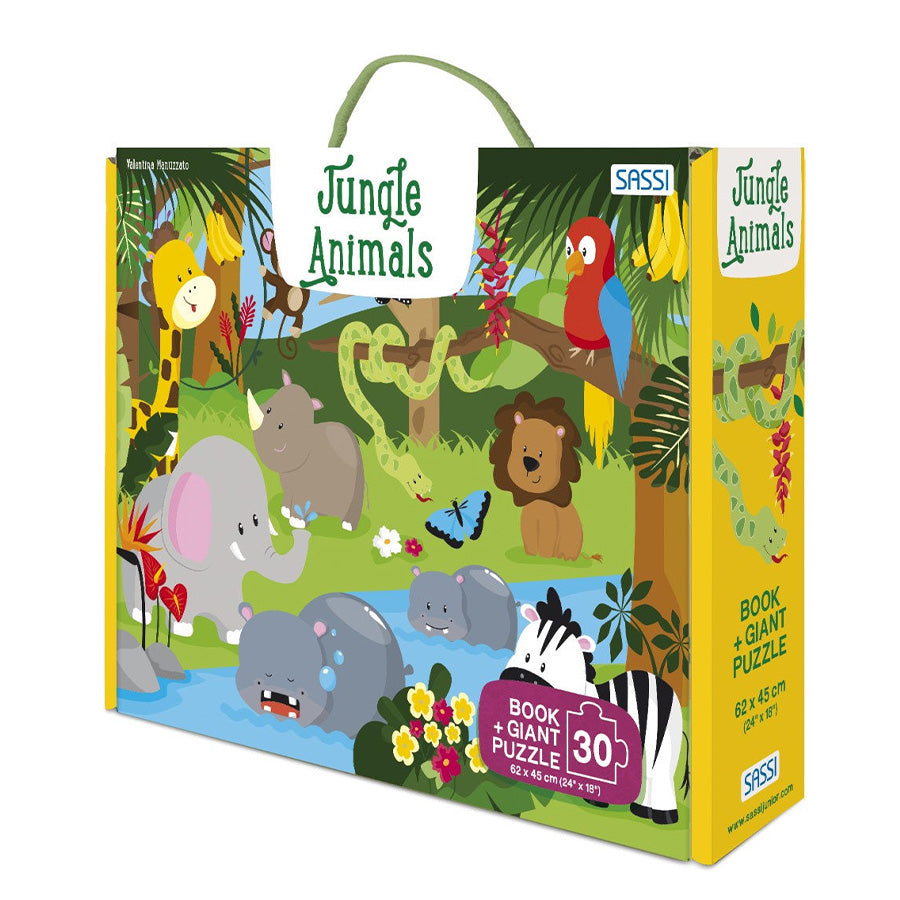 30Piece Giant Puzzle & Book - Jungle