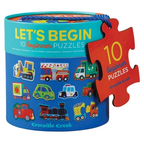 Let's Begin 2 Piece Puzzle - Vehicles