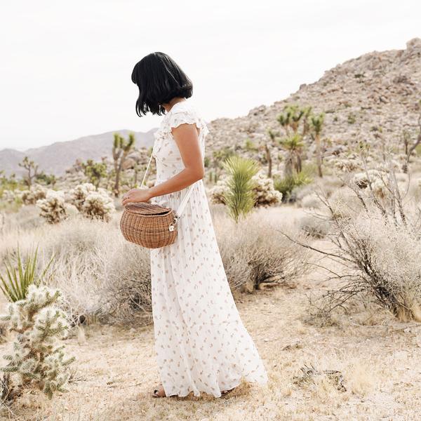 Mama Rattan Chari Bag - Natural
