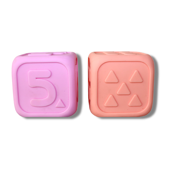 My First Dice - Bubblegum & Peach